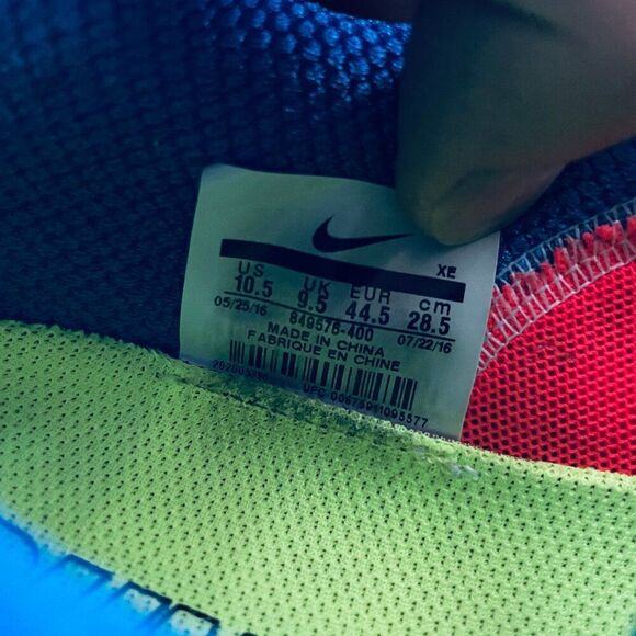 Mens Nike Air Zoom Structure 20 Size 10.5 44.5 (Binary Blue/ White Hyper Cobalt) - Picture 7 of 13